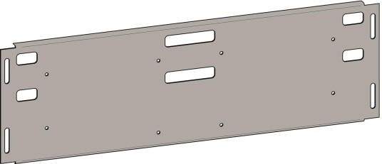 Mp Bolagen 871S Festeplate 2 Tilkoblingshull Galvanisert