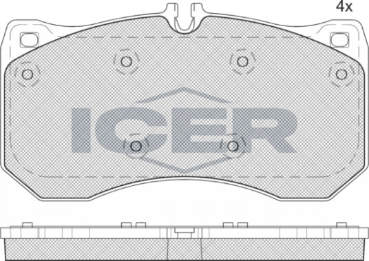 Bremseklosser sett ICER 182185