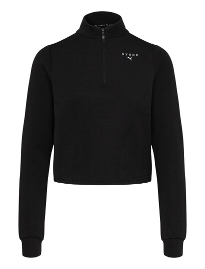 PUMA W Puma X Hyrox Cloudspun 1/4 Zip - Black - S PUMA W Puma X Hyrox Cloudspun 1/4 Zip - Black - S