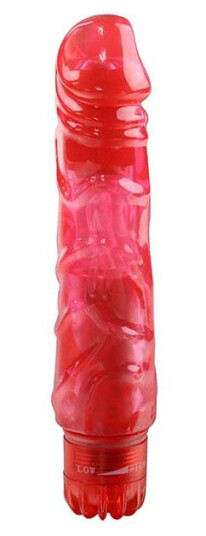 Red Pleasure Penis Shaped Vibrator