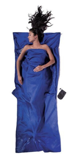Cocoon Travel Sheet Silk Ultramarine Blue 220X90 Cm