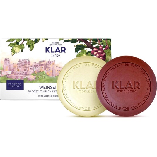 Klar Seifen Wine Soaps Red and White Gift Set 300 g Klar Seifen Wine Soaps Red and White Gift Set 300 g