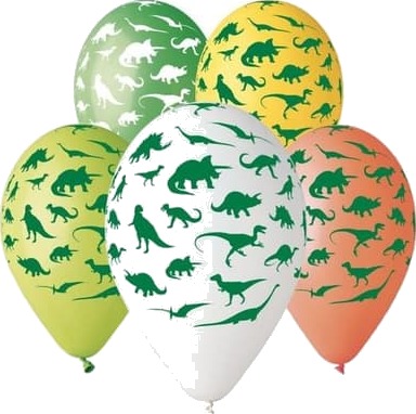 Balloner Dinosaur 5 stk