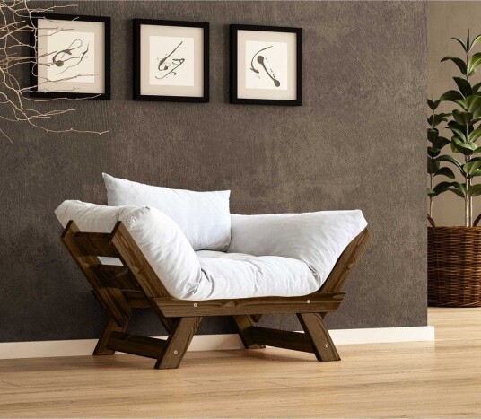 Zylar 2 seters Sovesofa Hvit