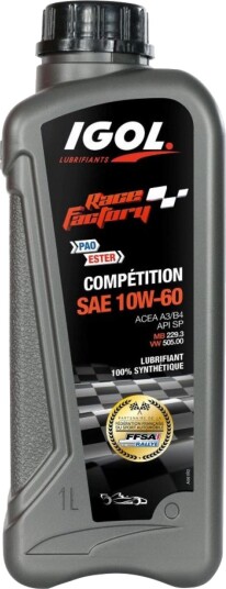 Motorolje IGOL RACE FACTORY COMPETITION 10W-60 1L