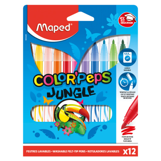 Maped Colorpeps Tusjer Jungle 12-pakning