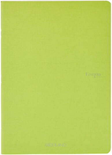 Notatbok EcoQua Original Stiftet A4 Linjert Lime