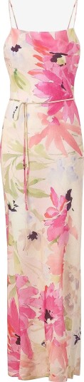 byTimo   Maxikjole Shiny Slip Dress   Rosa
