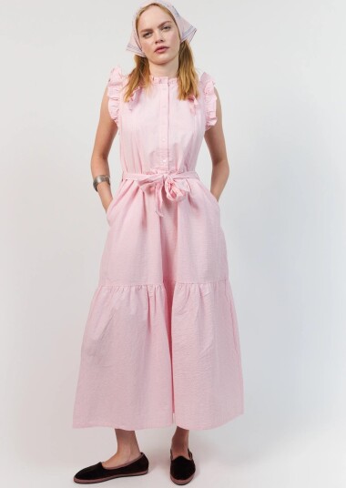 Lollys Laundry Harrietll Maxi Dress Sl Pink XXL