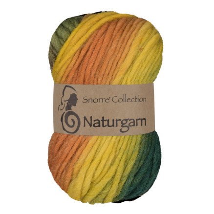 Viking Garn Snorre Naturgarn 634 - Multi Grønn/Gul