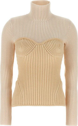Jean Paul Gaultier Dame Strikkevarer Hvit S Jean Paul Gaultier Dame Strikkevarer Hvit S