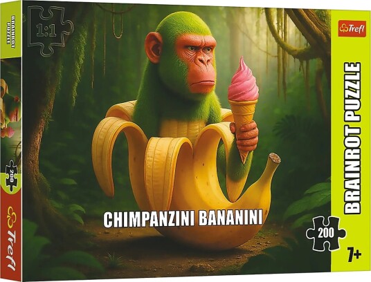 Trefl Pappussel 200 Bit Brainrot Chimpanzini .. Multi/Patterned One Size