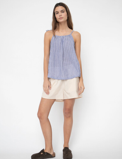 STUDIO FEDER Jasmin Shorts - Poplin - Beige - XS