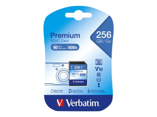 Verbatim Sdxc-Kort 256 Gb Klasse 10