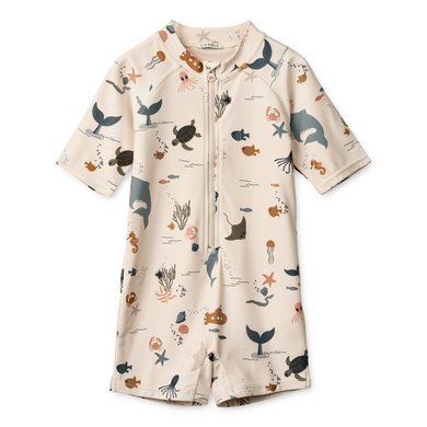 LIEWOOD Maks svømming Jumpsuit sea creature/ sand y LIEWOOD Maks svømming Jumpsuit sea creature/ sand y