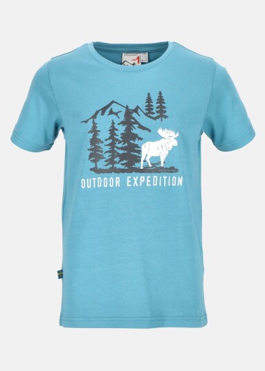 Swedemount Forest Tee JR River Blue Elk 100 T-shirts