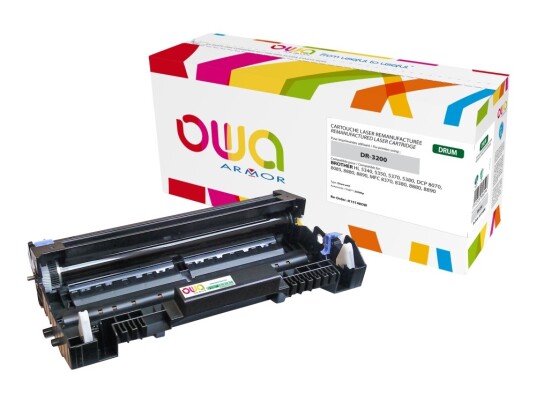 Owa - Svart - Kompatibel - Gjenfabrikert - Trommelsett Alternativ For: Brother Dr3200 - For Brother Dcp-8070 8085 Hl-5340 5350 5370 5380 Mfc-8370 8380 8880 8890