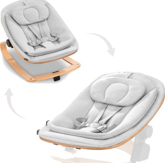 Hauck Eco 3-In-1 Vippestol Til Matstol Light Grey Hauck Eco 3-In-1 Vippestol Til Matstol Light Grey