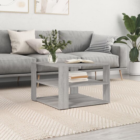 Salongbord grå sonoma 59,5x59,5x40 cm konstruert tre 8720845434915 Salongbord grå sonoma 59,5x59,5x40 cm konstruert tre 8720845434915