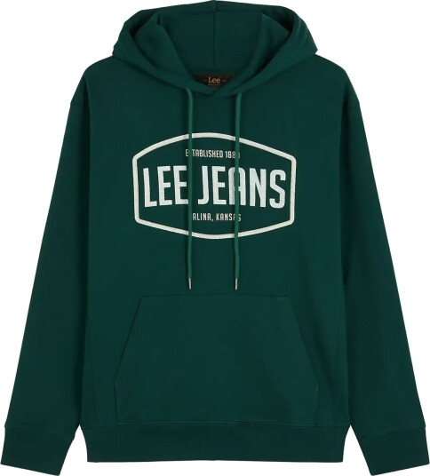 Lee Jeans Big Logo Hoodie Green L