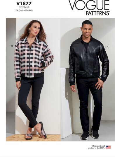 Vogue 1877 - Unisex bomberjakke XN (XL-XXL-XXXL)