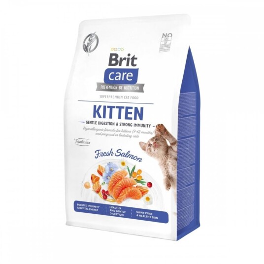 Brit Care Cat Grain Free Kitten Gentle Digestion & Strong Immunity Fresh Salmon (400 G)