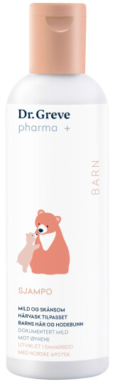 Dr Greve Pharma Mild Sjampo for Barn 200 ml - Rensende for Alle Hårtyper