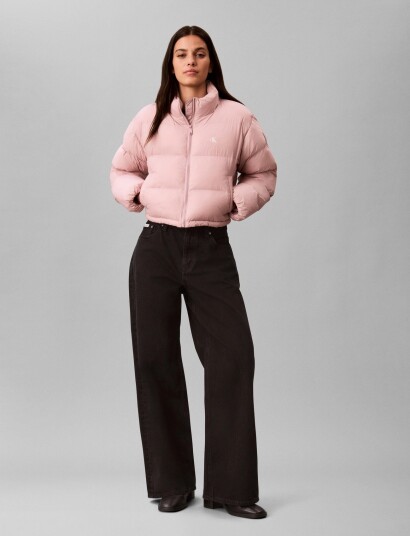 Calvin Klein Jeans Essential Mw Crop Puffer Pink XL