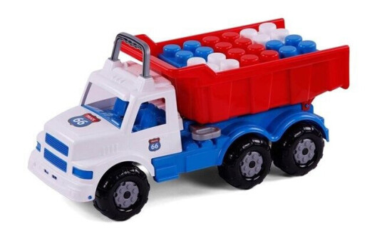 Polesie Cavallino Route 66 Dump Truck with Building Blocks Polesie Cavallino Route 66 Dump Truck with Building Blocks