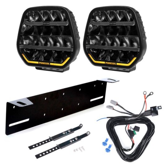 Ekstralys PURELUX Panther 9 Rund / 23 cm / 210W 2 stk Komplett sett