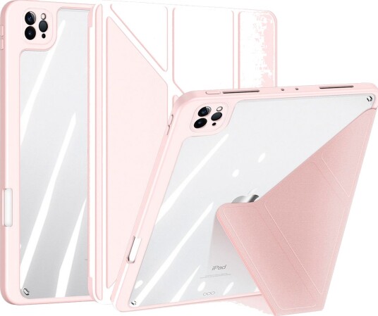 Dux Ducis Magi Cover iPad Pro 12,9" (2018/2020/2021) Rosa (PU-skinn)
