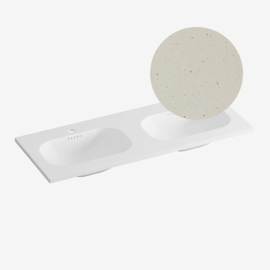 Korsbakken Nice Heldekkende Terrazzo Sand 120cm Dobbel Korsbakken Nice Heldekkende Terrazzo Sand 120cm Dobbel