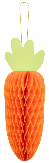 PartyDeco Honeycomb Gulrot