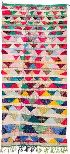 Marokkansk Boucherouite teppe 145 x 330 cm Størrelse: 145 x 330 cm