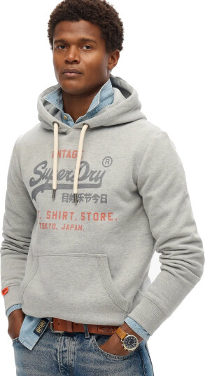 Superdry Vl Heritage Relaxed Hood Grey XXXL