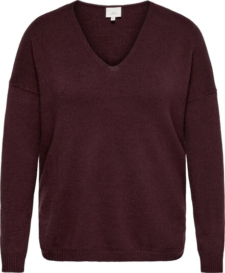 ONLY Carmakoma Carmargareta Ls Pullover Knt Noos Burgundy 54