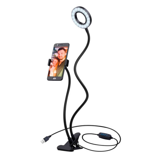 Platinet Ring Light Med Bordstativ 3 Trinn Platinet Ring Light Med Bordstativ 3 Trinn