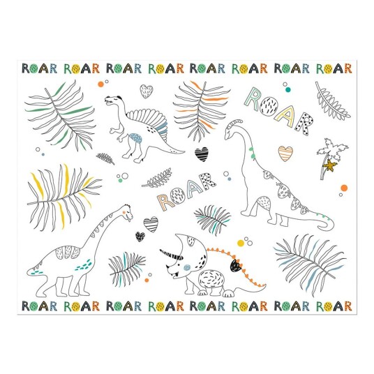 Folat BV Bordbrikke Lerret Dino Roar - 6-pakning Folat BV Bordbrikke Lerret Dino Roar - 6-pakning