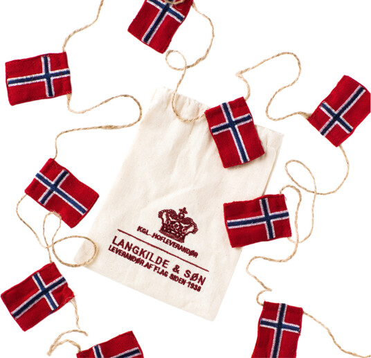 Langkilde & Søn Flagglenke liten med 10 flagg