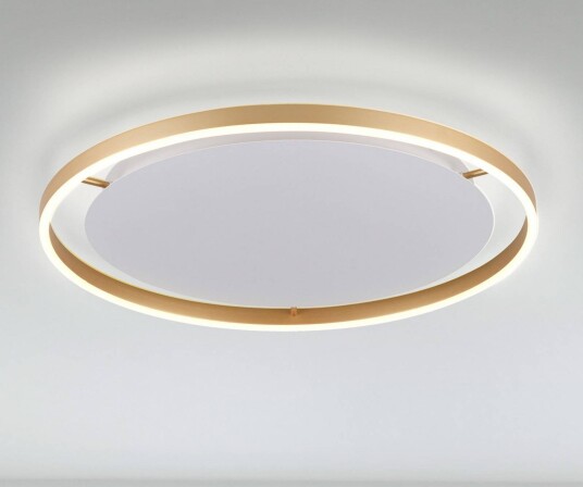 JUST LIGHT. GmbH LED-taklampe Ritus, dimbar, Bronse / messing, Stue / spisestue, Aluminium, Moderne