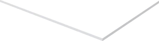 Korsbakken Nice Benkeplate Hvit Matt / 60cm