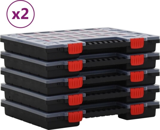 Sorteringsbokser 10 stk 40x30x5 cm polypropylen Sorteringsbokser 10 stk 40x30x5 cm polypropylen