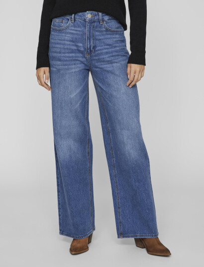 Vila Vifreya Jaf Hw Wide Jeans - Noos - Blue - 34 x 30