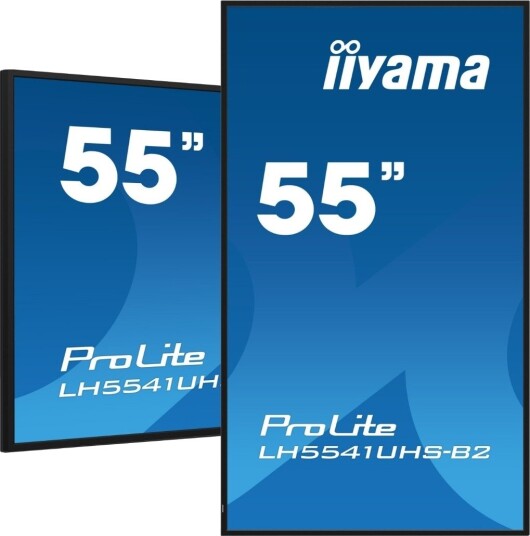 Iiyama ProLite 55" 4K UHD LCD-skjerm med IPS-panel - Svart Iiyama ProLite 55" 4K UHD LCD-skjerm med IPS-panel - Svart