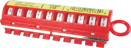 3M STD-0-9, Plastikk, Rød, Hvit, Gult, 2,4 m, 5,46 mm