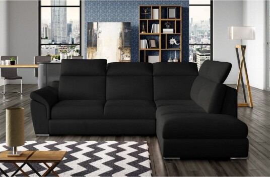 Seksjon Eltap Loreto 260x210x102 cm Mat Velvet 99 Blå Høyre