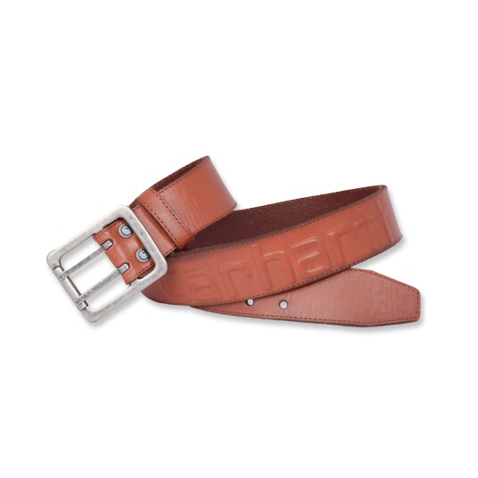 Carhartt Logo Leather Belt Mens Carhartt® Brown W38 W34