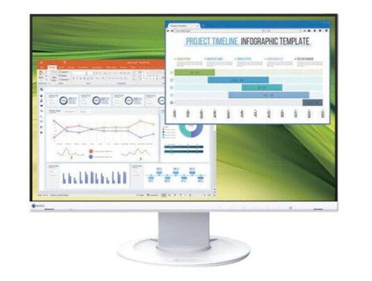 Eizo FlexScan EV2360 22.5" WUXGA IPS LED Skjerm Hvit med 5ms Responstid