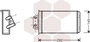 Varmeapparat register VAN WEZEL 17006273