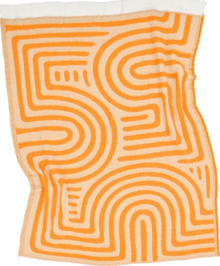 Tepper Ullmixpledd Melody beige/oransje Størrelse: 130 x 170 cm Tepper Ullmixpledd Melody beige/oransje Størrelse: 130 x 170 cm